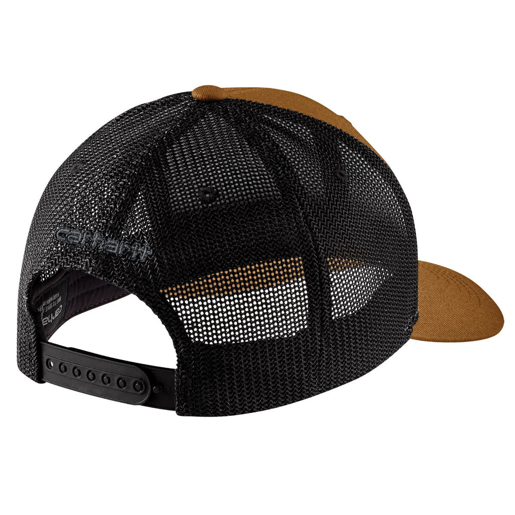Carhartt 105216-F25 Men's Rugged Flex Twill Mesh Back Logo Patch Cap
