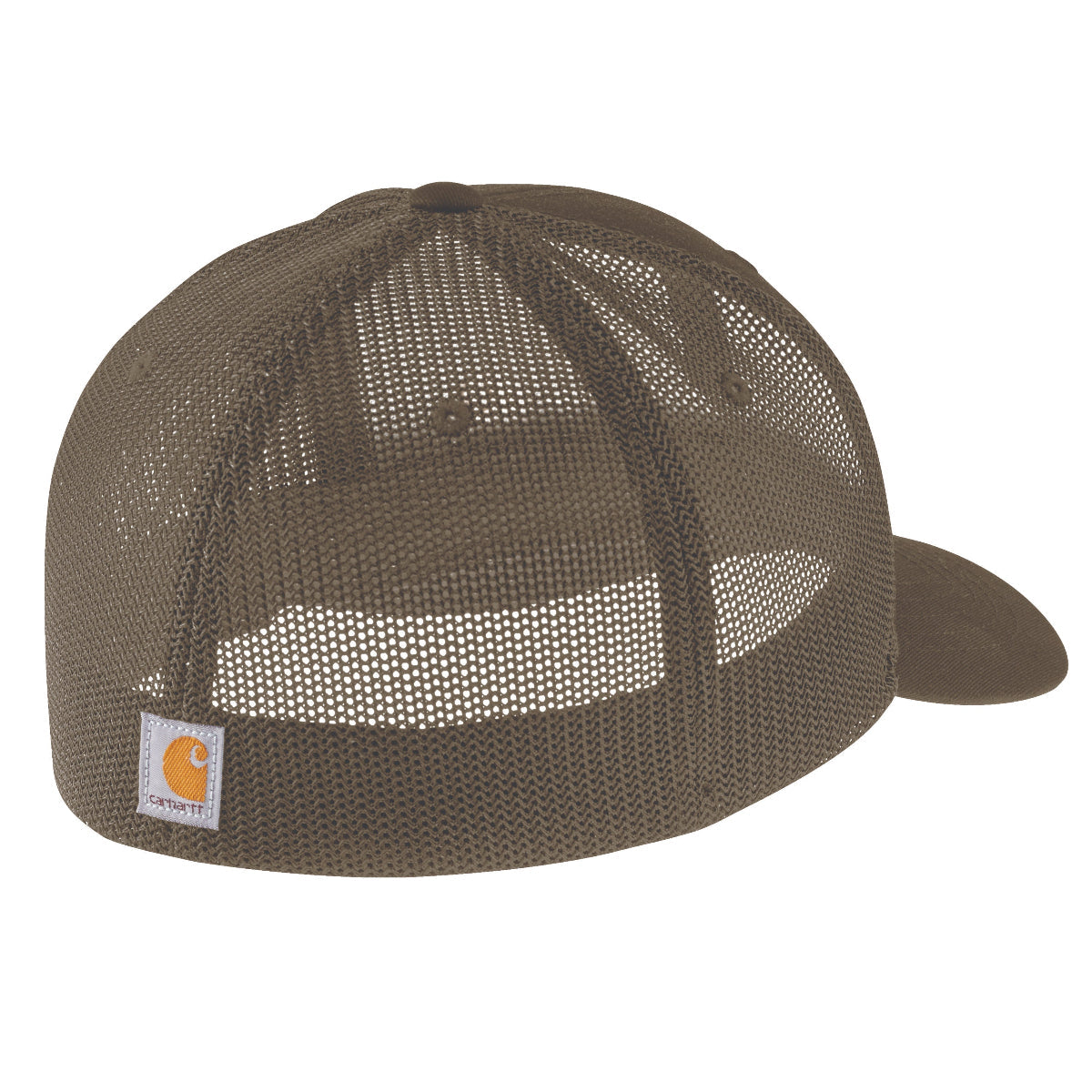 Carhartt 105353 Men's Rugged Flex Fitted Canvas Mesh Back Logo Graphic Cap