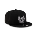 New Era Cap Laurel Wreath Black 9FIFTY Snapback Hat