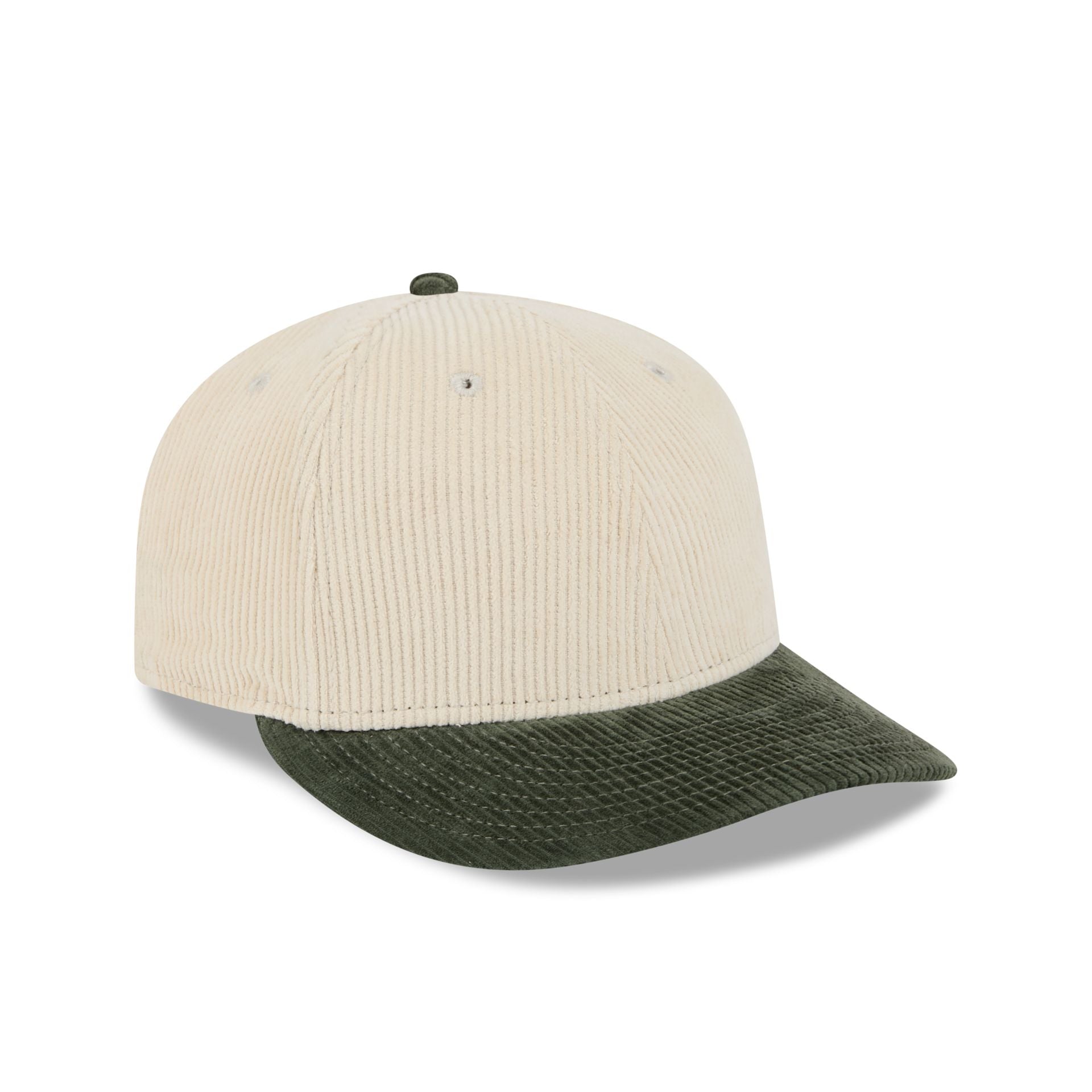 New Era Cap New Olive Corduroy Visor Low Profile 59FIFTY Fitted Hat