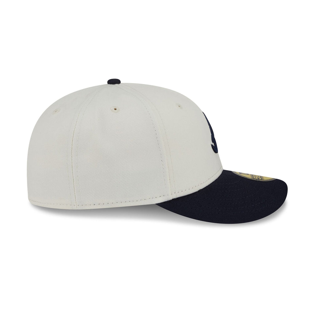 Atlanta Braves Tonal Florals White 59FIFTY Fitted Hat