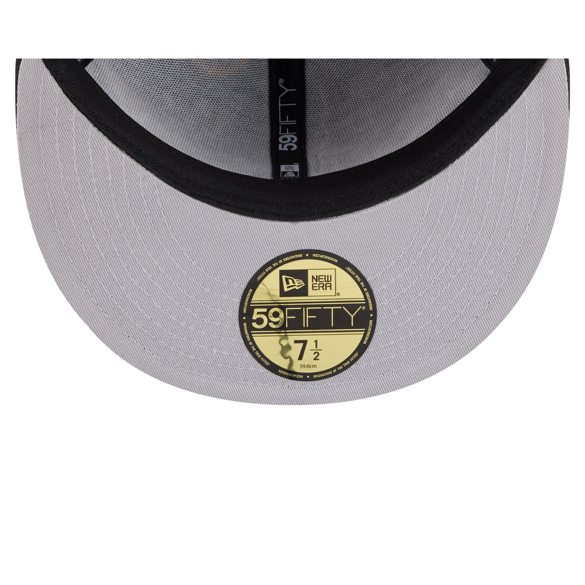 NHL All Over Logo Black 59FIFTY Fitted Hat