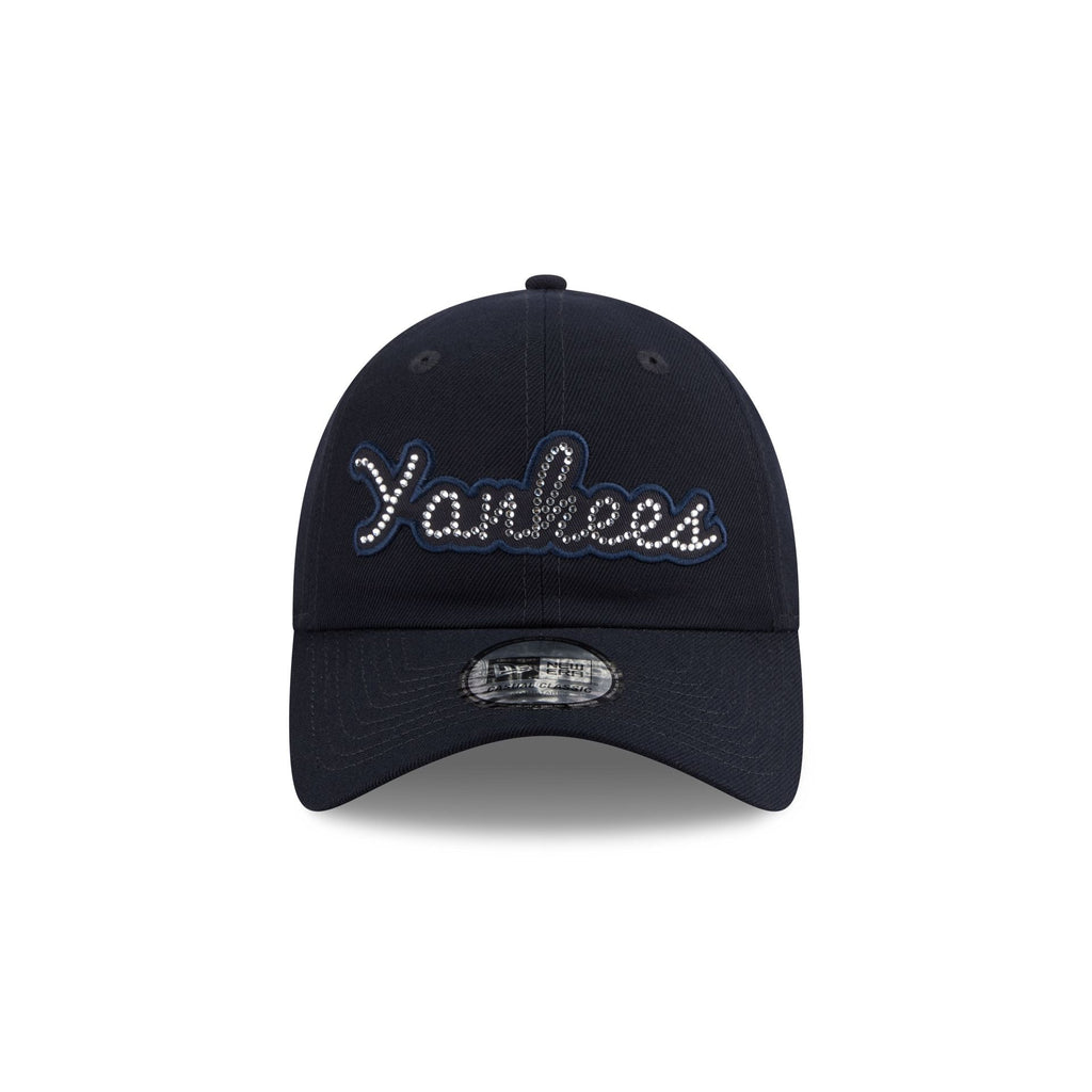 New York Yankees Rhinestone Script Casual Classic Adjustable Hat