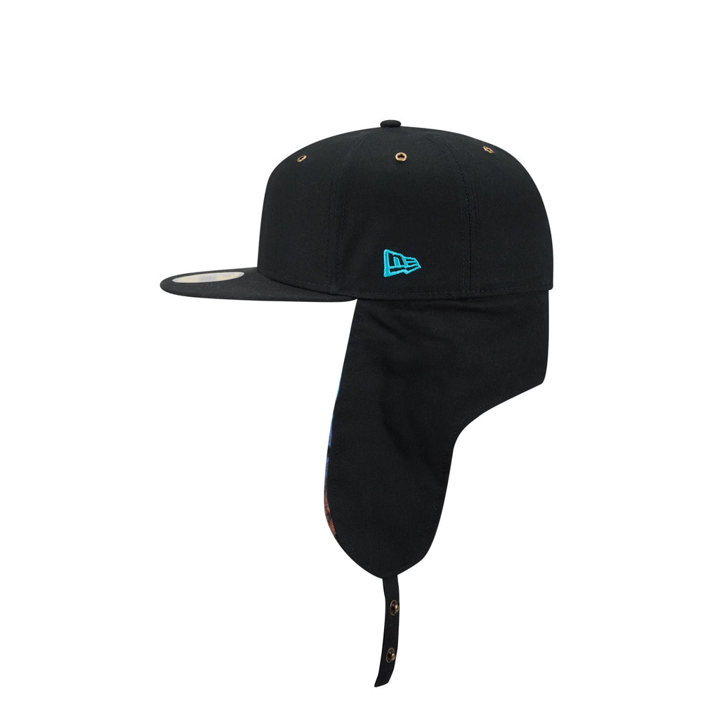New Era Cap Canvas Black Dog Ear 59FIFTY Fitted Hat