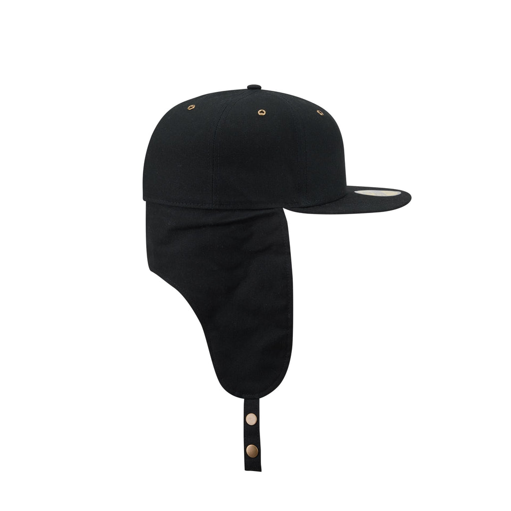 New Era Cap Canvas Black Dog Ear 59FIFTY Fitted Hat