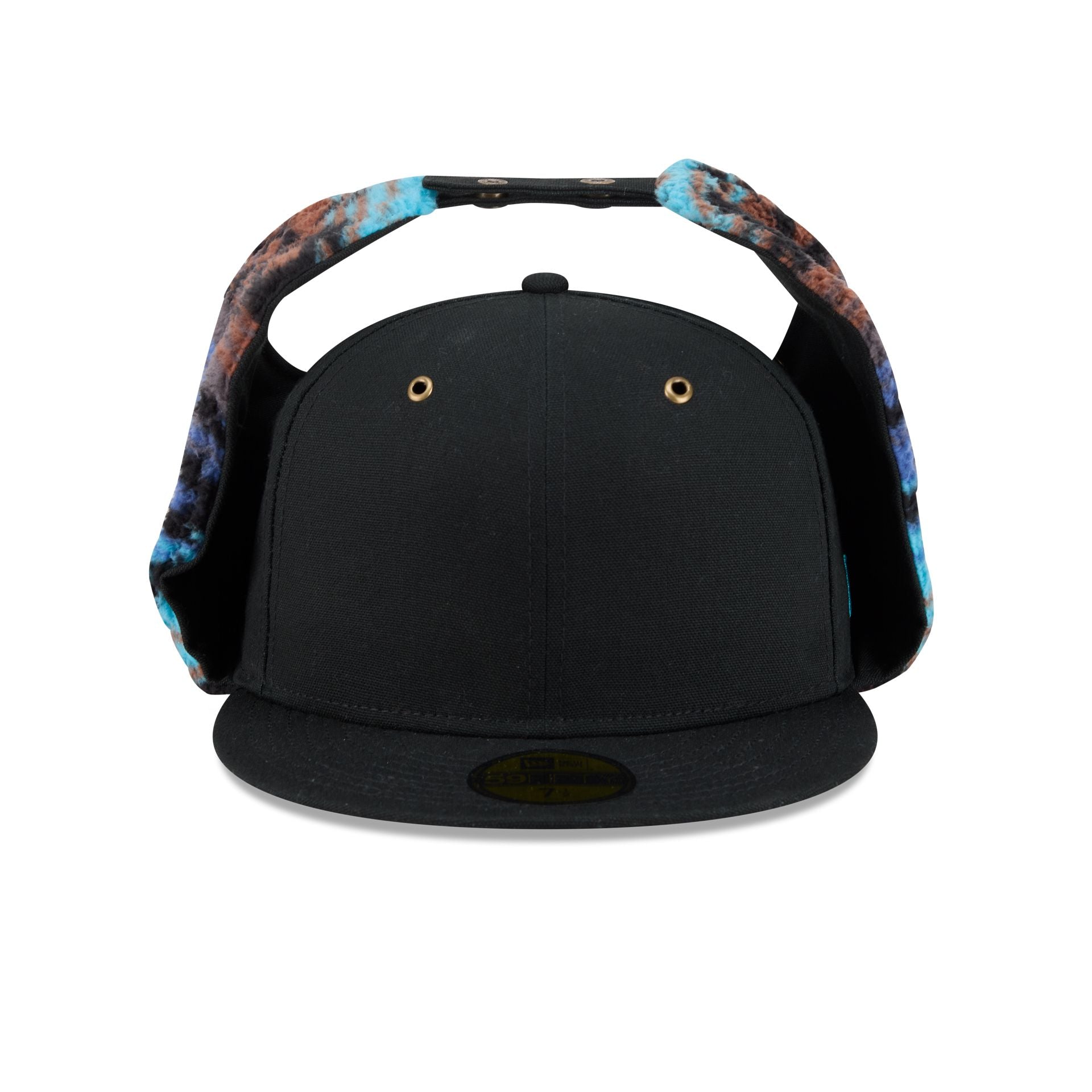 New Era Cap Canvas Black Dog Ear 59FIFTY Fitted Hat