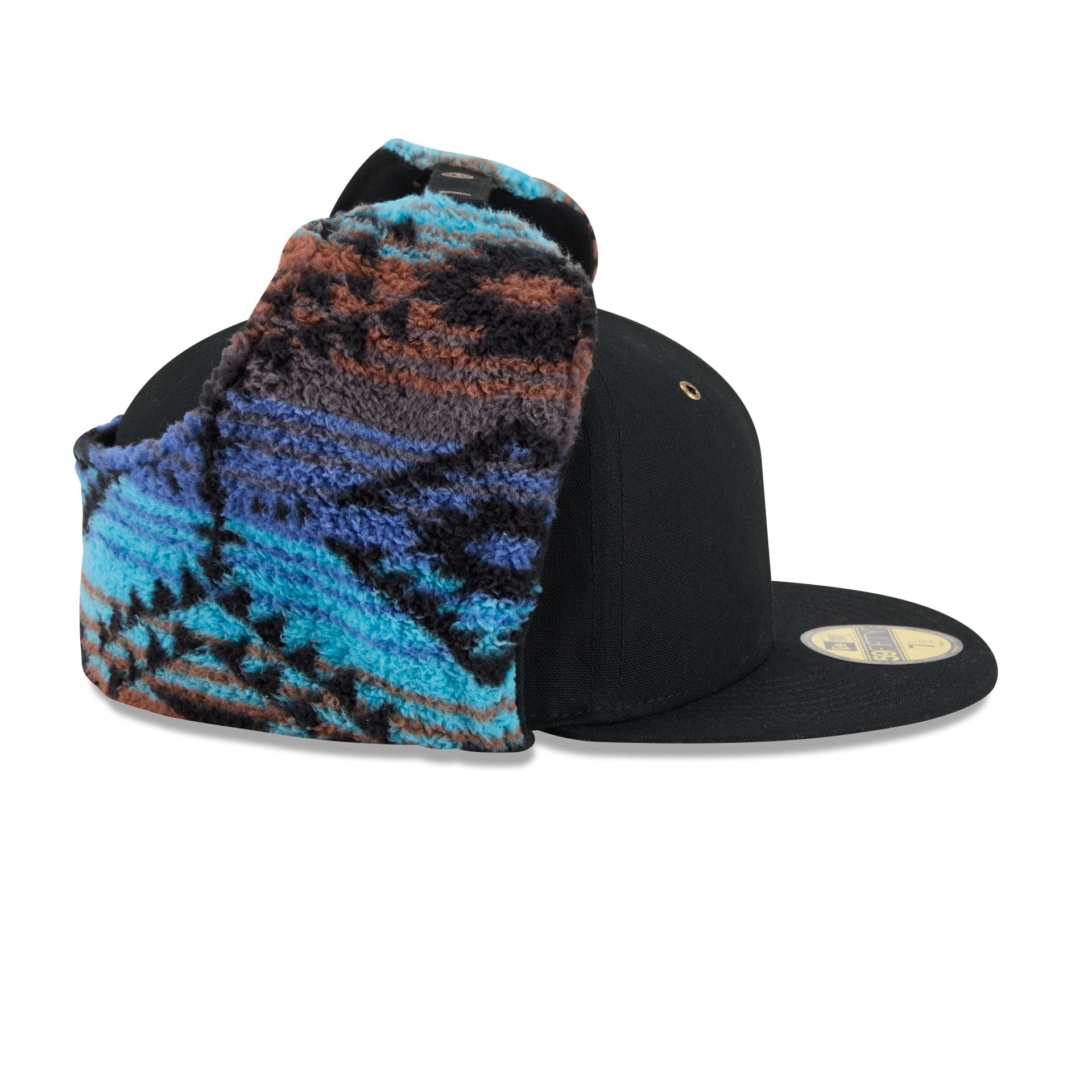 New Era Cap Canvas Black Dog Ear 59FIFTY Fitted Hat