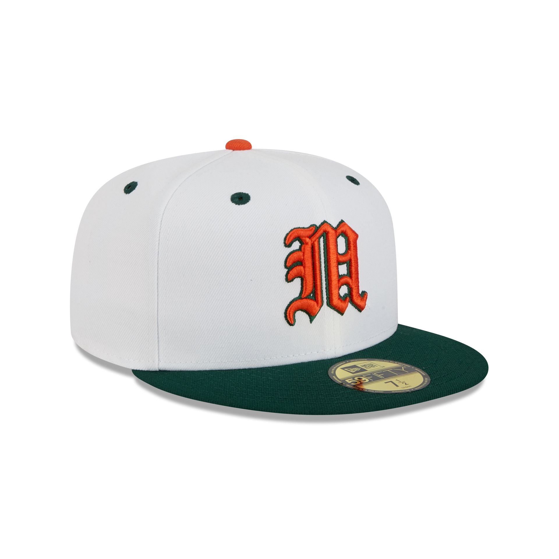 New Era x adidas Miami Hurricanes White 59FIFTY Fitted Hat