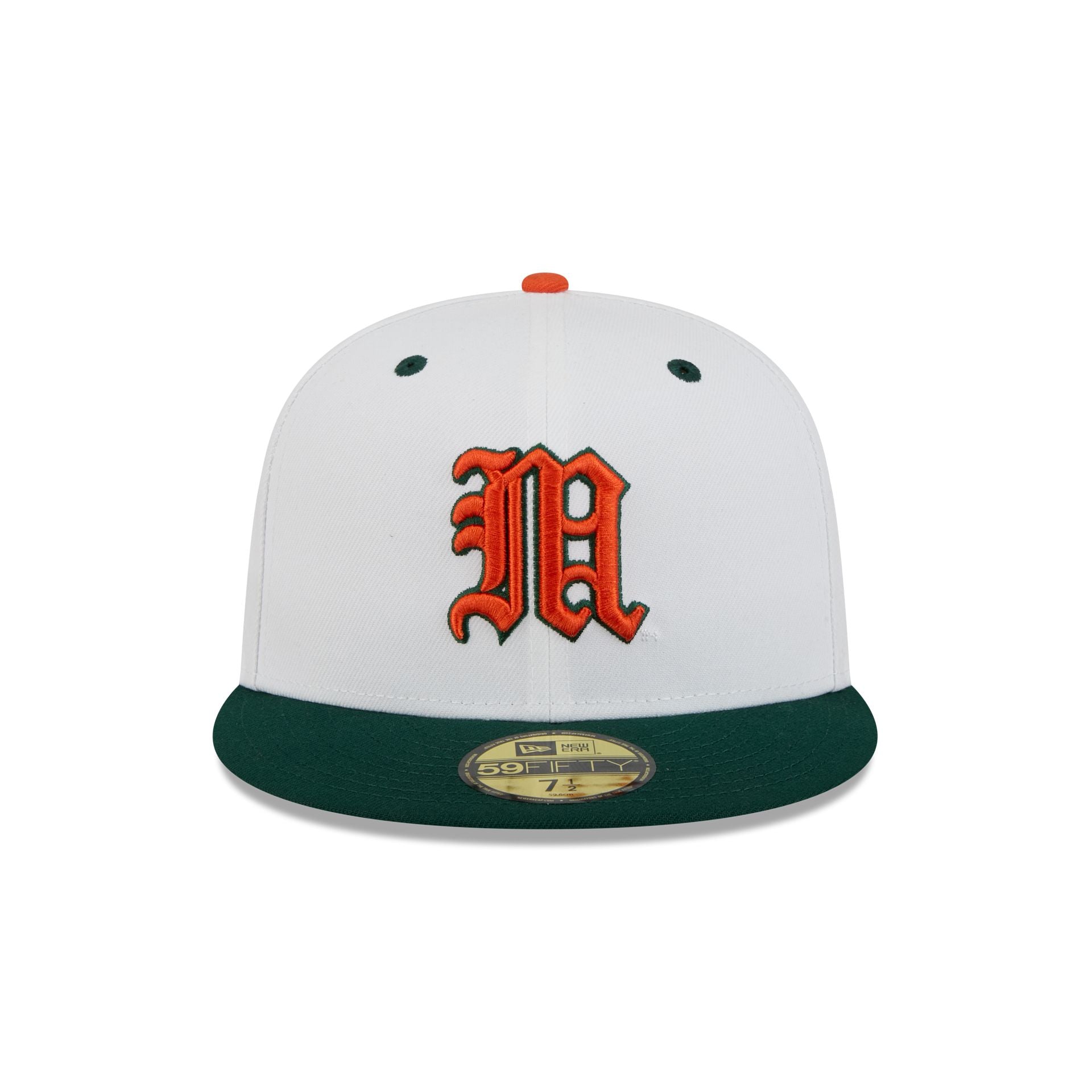 New Era x adidas Miami Hurricanes White 59FIFTY Fitted Hat