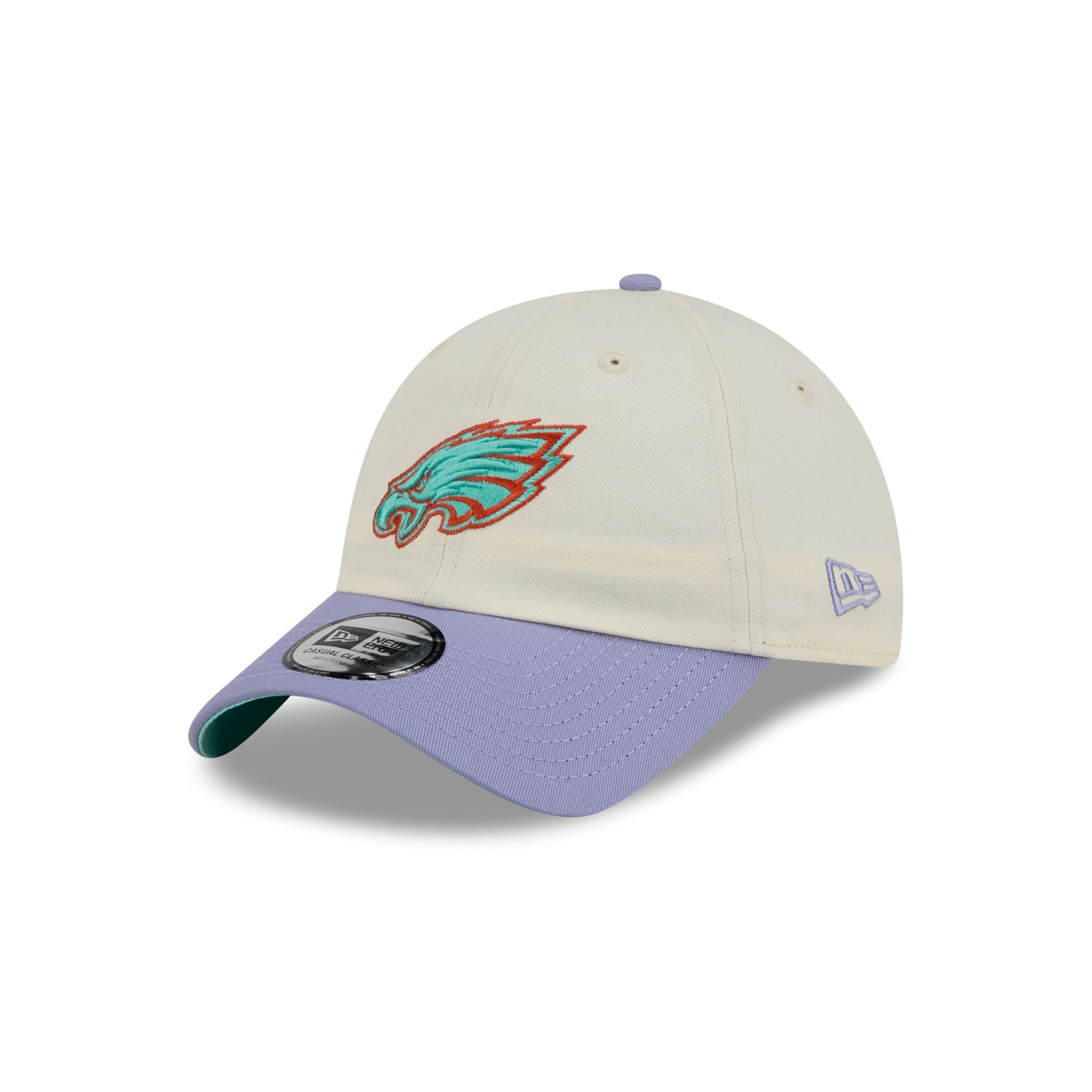 Philadelphia Eagles Lavender Flowers Casual Classic Adjustable Hat