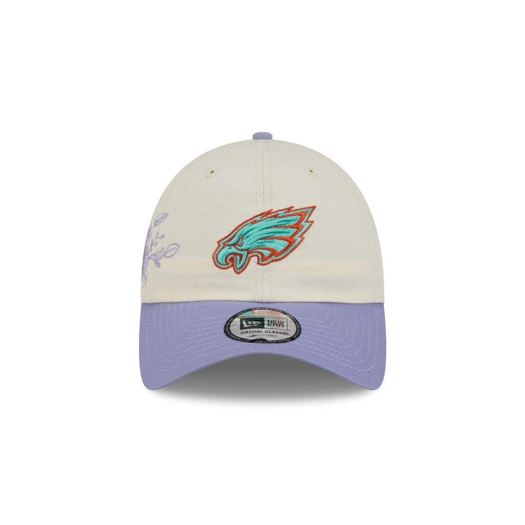 Philadelphia Eagles Lavender Flowers Casual Classic Adjustable Hat
