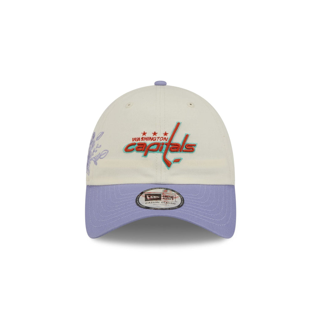 Washington Capitals Lavender Flowers Casual Classic Adjustable Hat