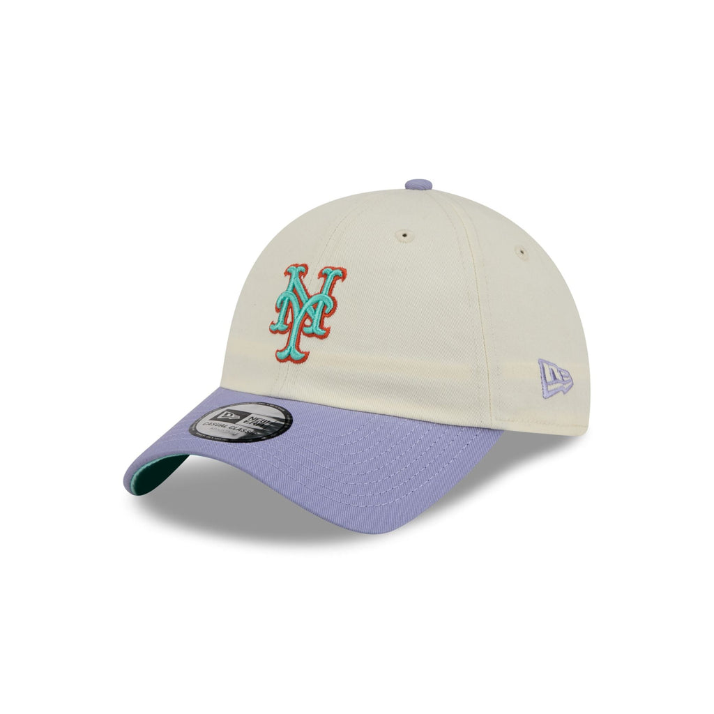 New York Mets Lavender Flowers Casual Classic Adjustable Hat
