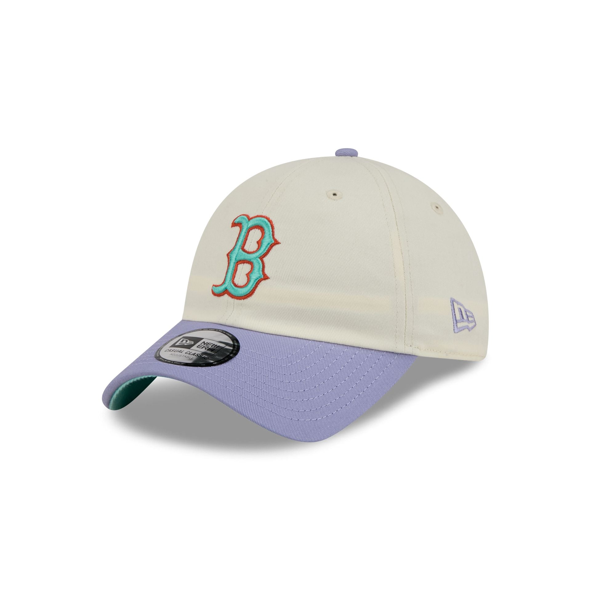 Boston Red Sox Lavender Flowers Casual Classic Adjustable Hat