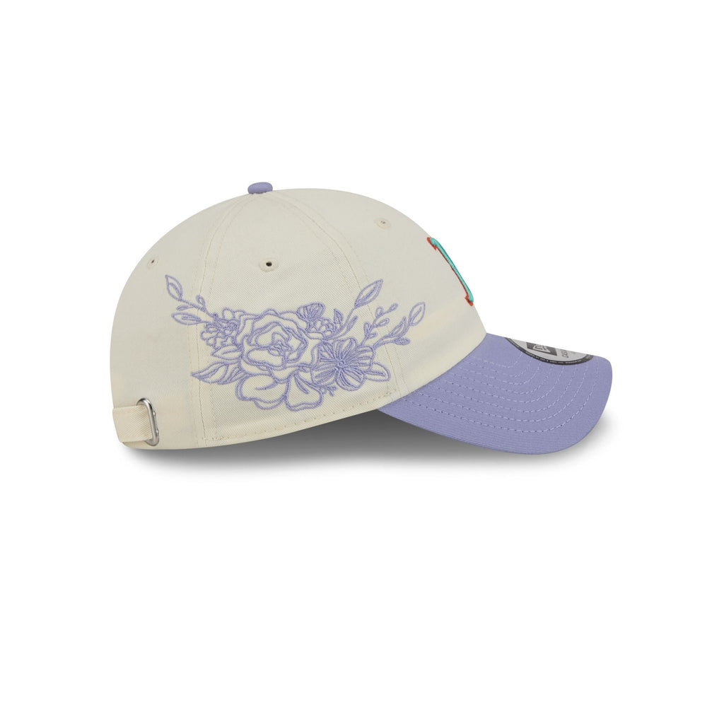 Boston Red Sox Lavender Flowers Casual Classic Adjustable Hat