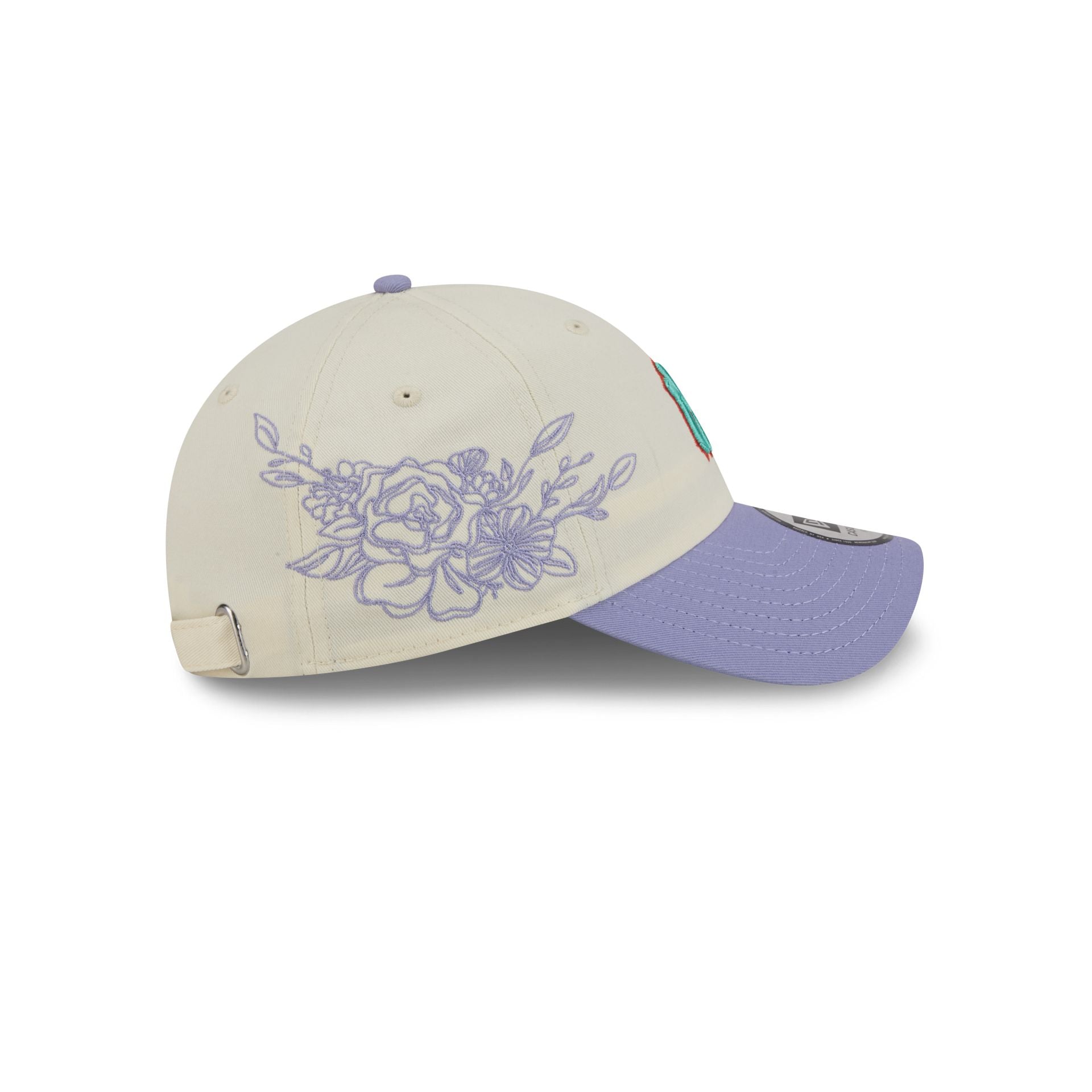 New York Yankees Lavender Flowers Casual Classic Adjustable Hat