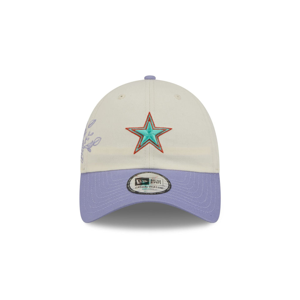 Dallas Cowboys Lavender Flowers Casual Classic Adjustable Hat