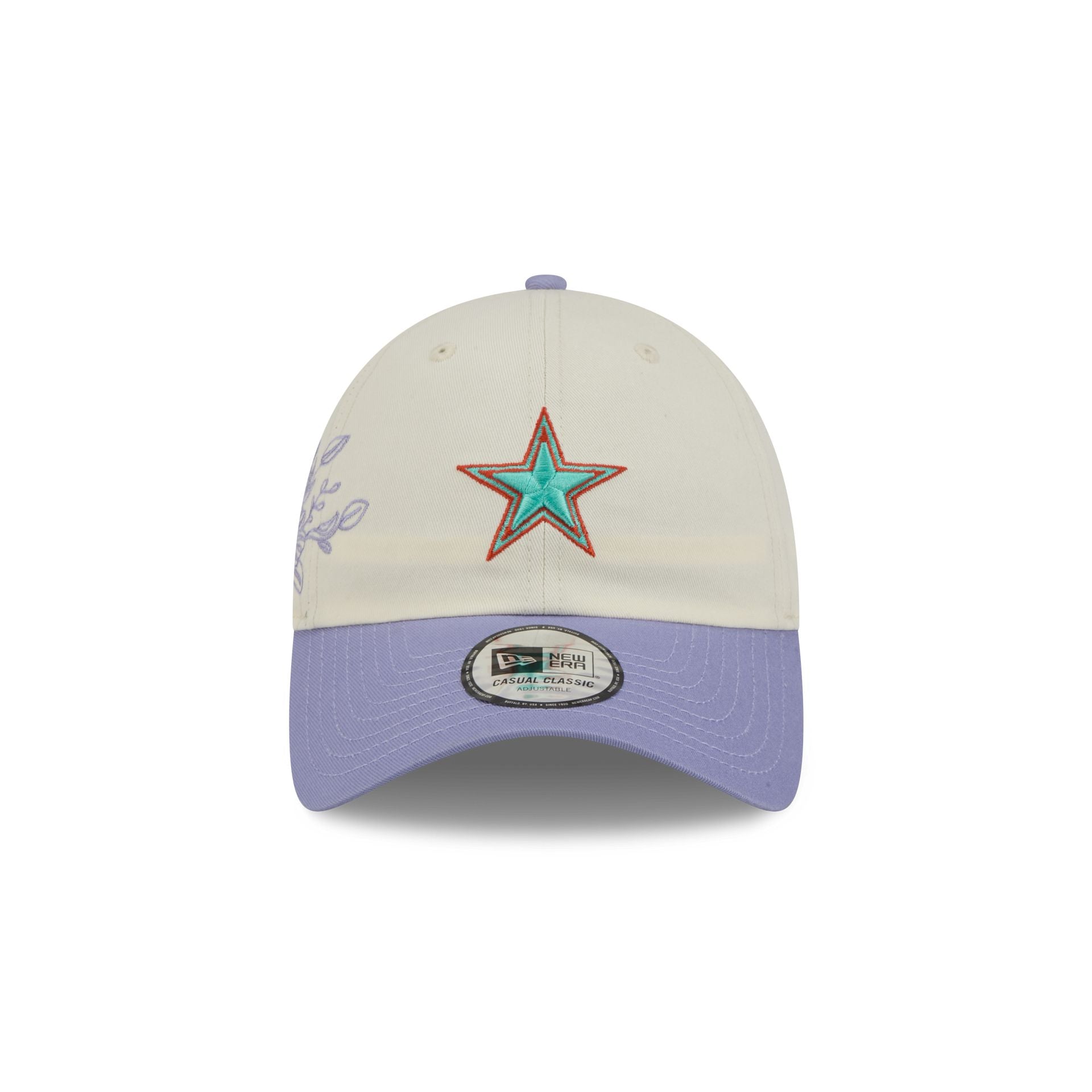 Dallas Cowboys Lavender Flowers Casual Classic Adjustable Hat