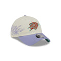 Oklahoma City Thunder Lavender Flowers Casual Classic Adjustable Hat
