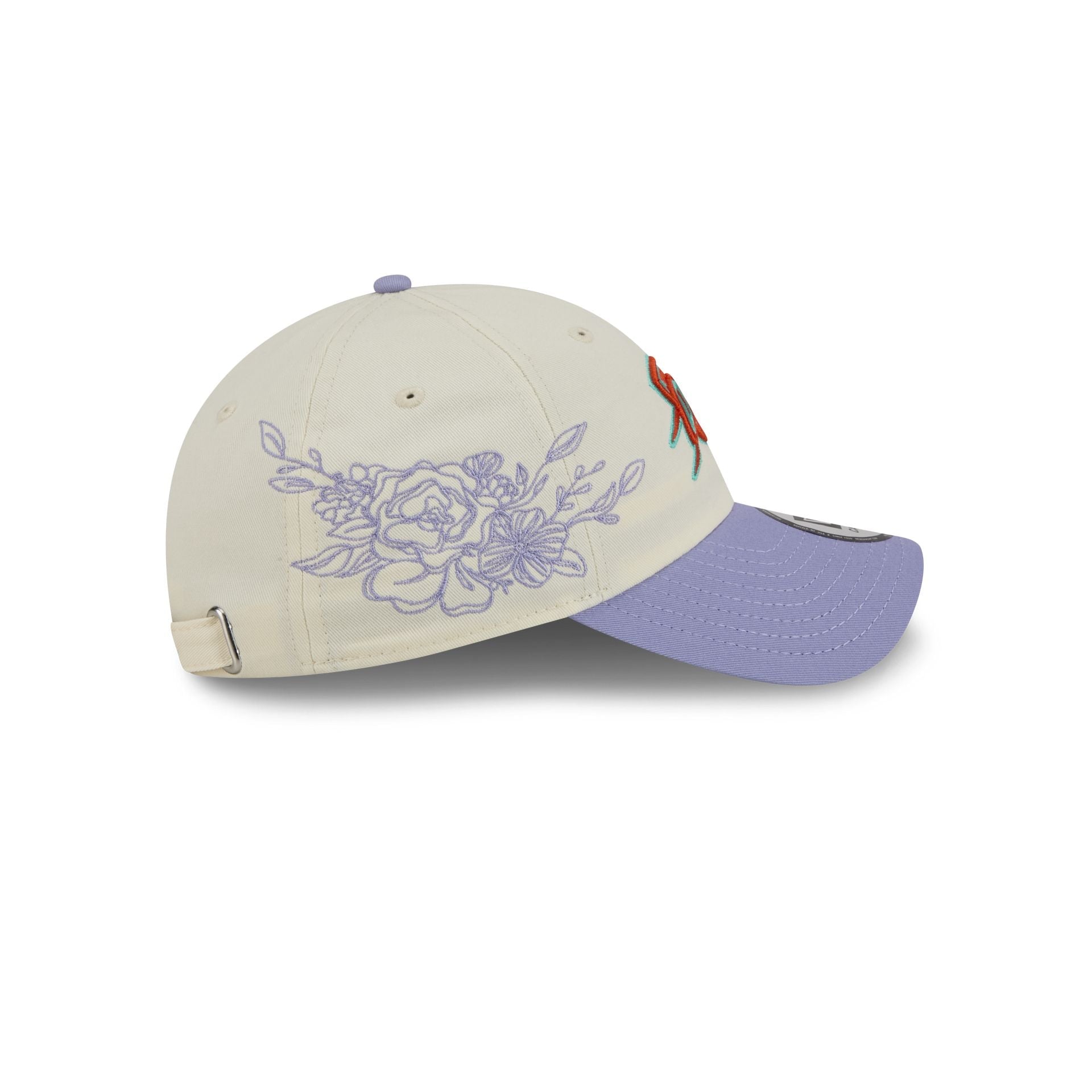 Oklahoma City Thunder Lavender Flowers Casual Classic Adjustable Hat