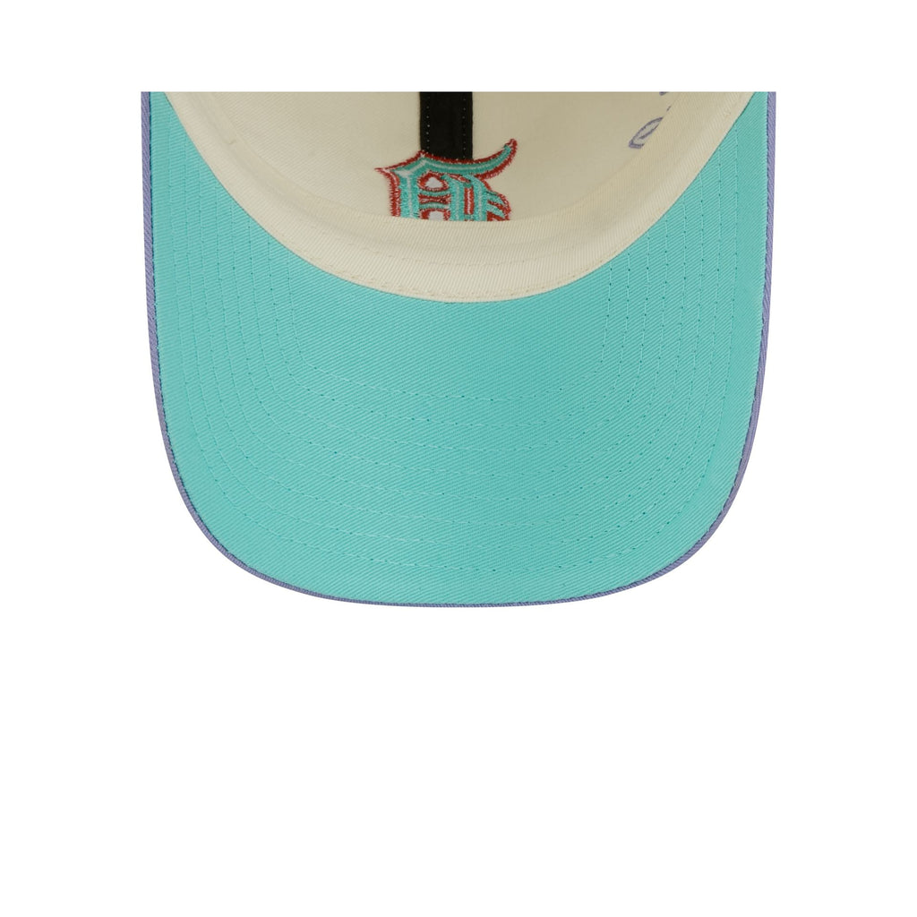 Detroit Tigers Lavender Flowers Casual Classic Adjustable Hat