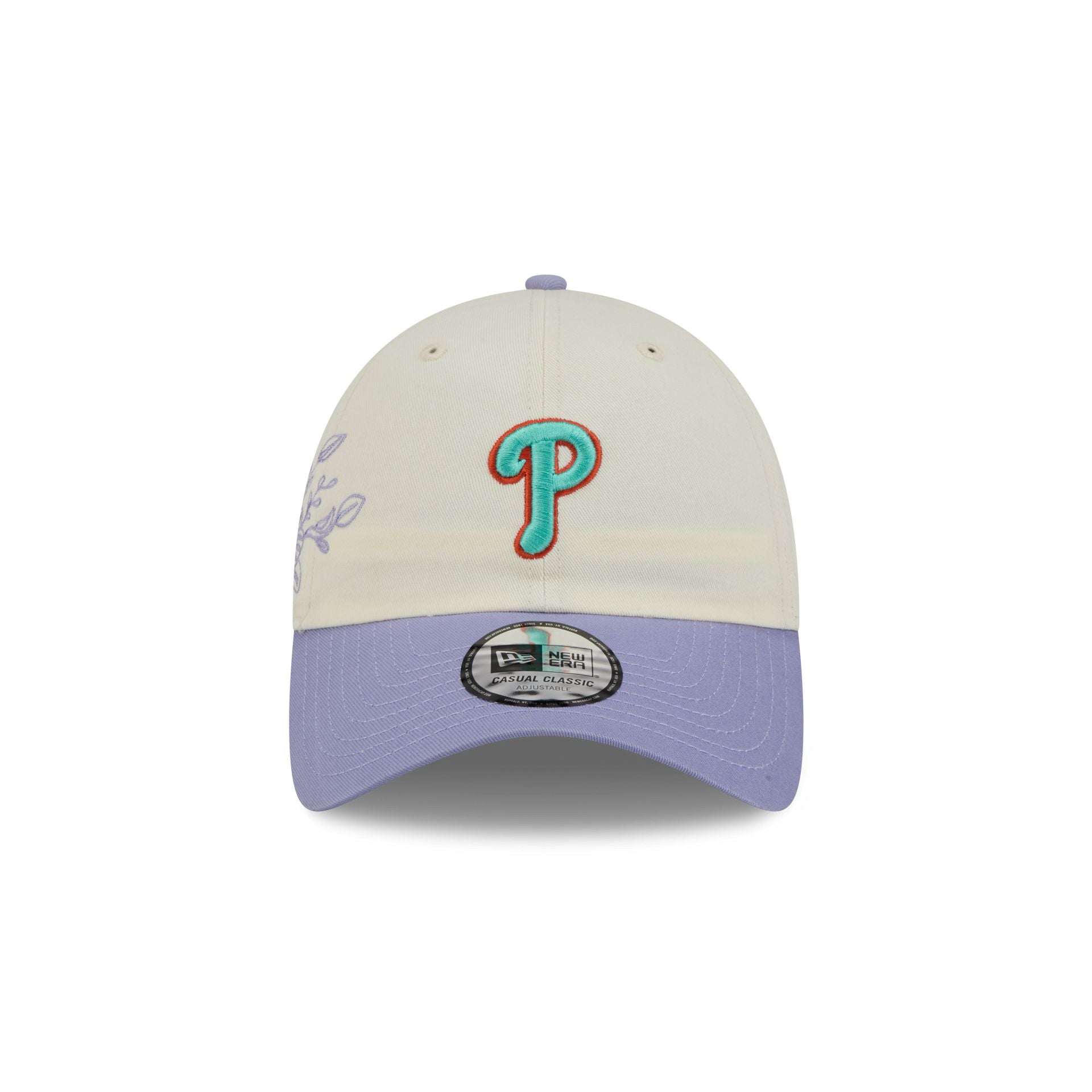 Philadelphia Phillies Lavender Flowers Casual Classic Adjustable Hat