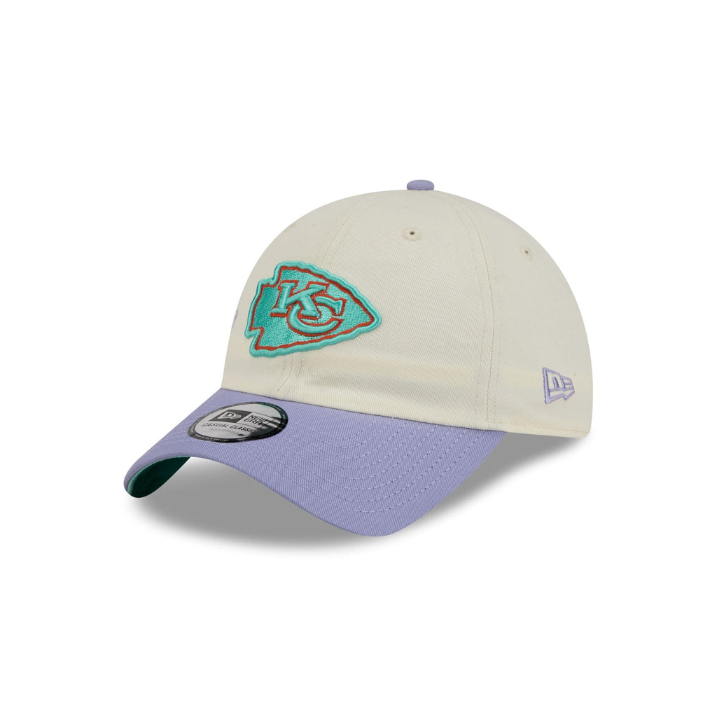 Kansas City Chiefs Lavender Flowers Casual Classic Adjustable Hat