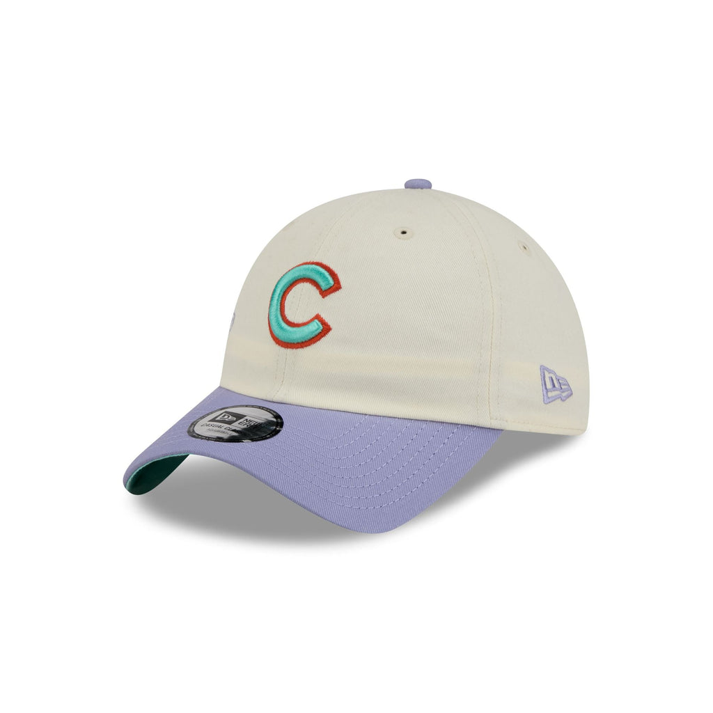 Chicago Cubs Lavender Flowers Casual Classic Adjustable Hat