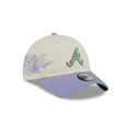 Atlanta Braves Lavender Flowers Casual Classic Adjustable Hat