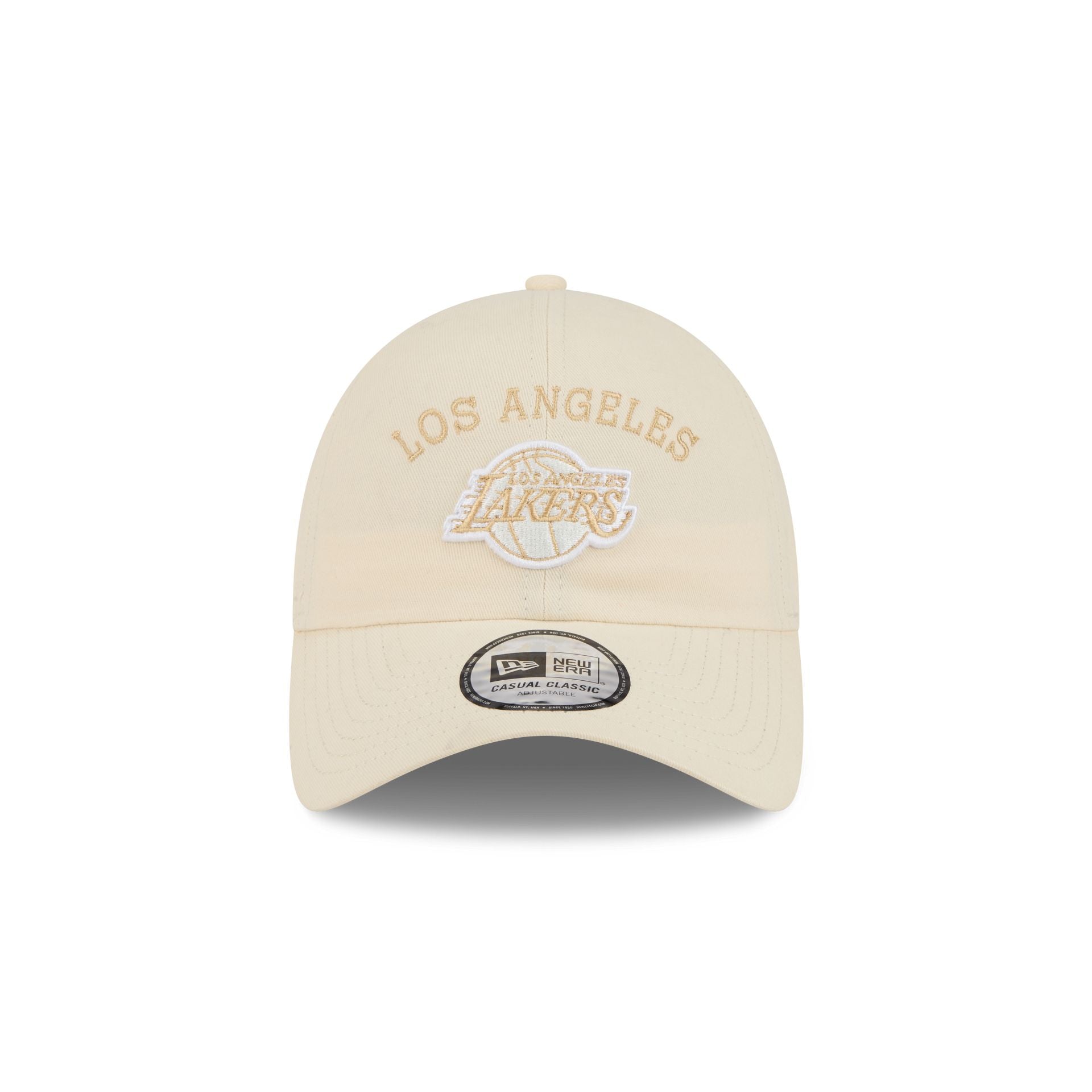 Los Angeles Lakers Team Logo Cream Casual Classic Adjustable Hat