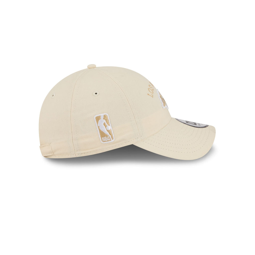 Los Angeles Lakers Team Logo Cream Casual Classic Adjustable Hat