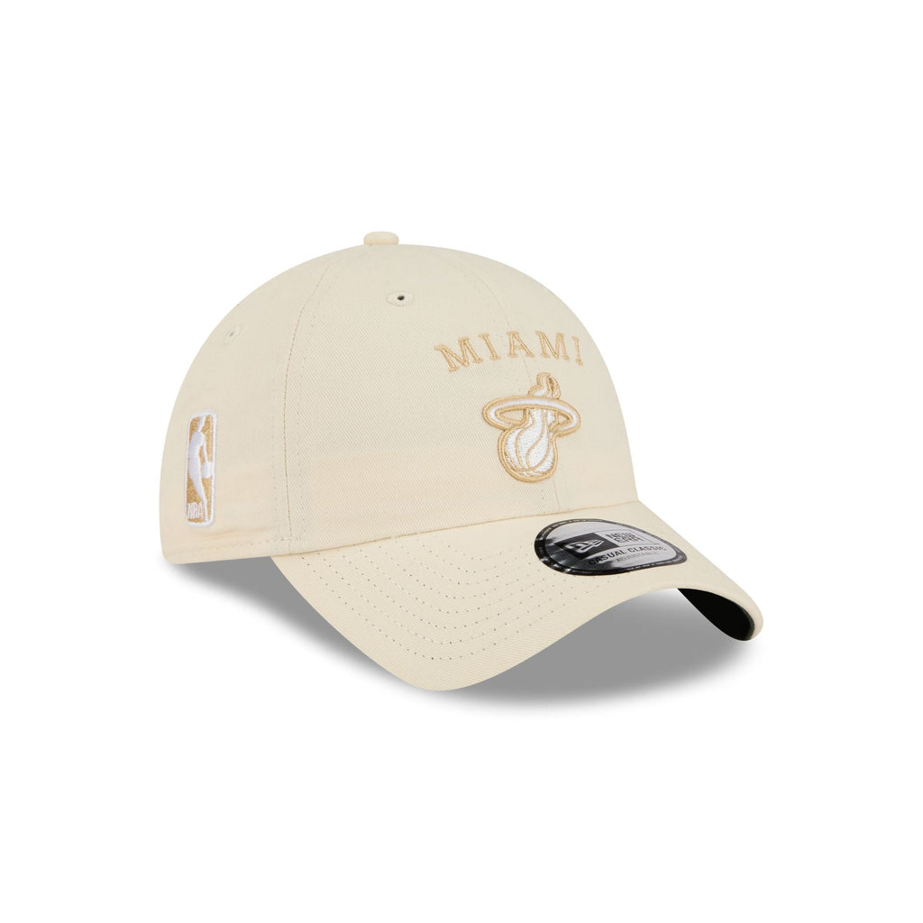 Miami Heat Team Logo Cream Casual Classic Adjustable Hat