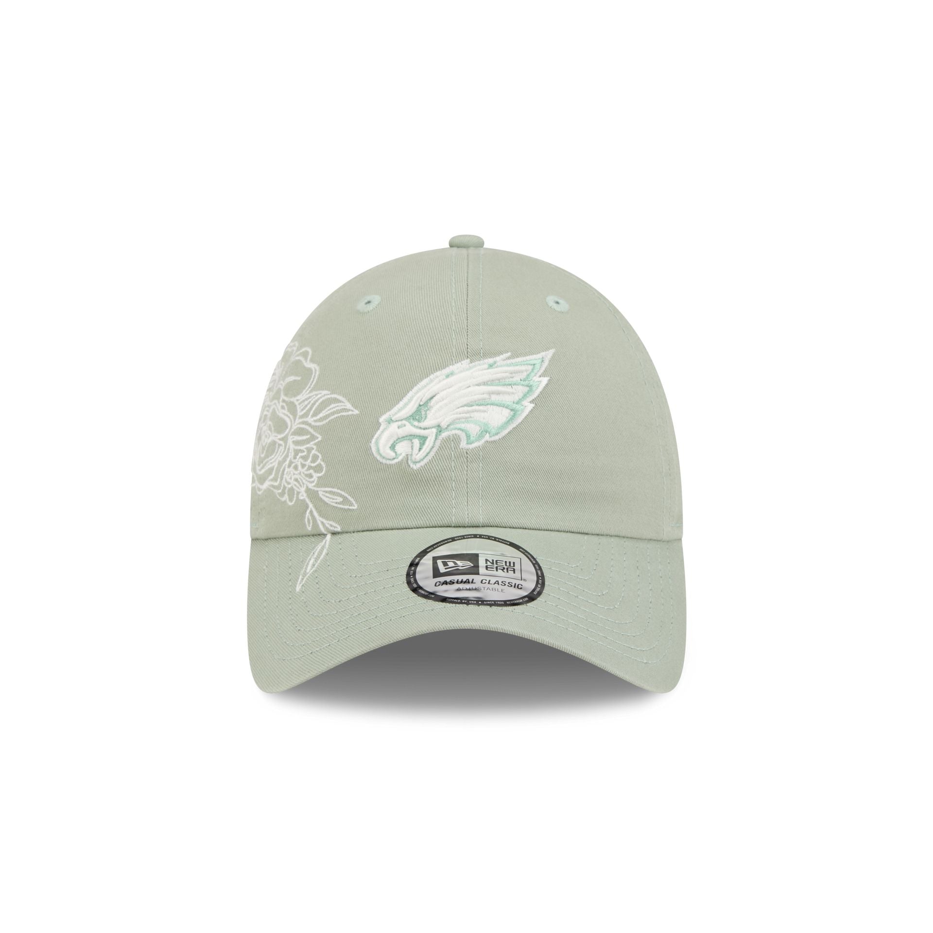 Philadelphia Eagles Stitched Flowers Casual Classic Adjustable Hat