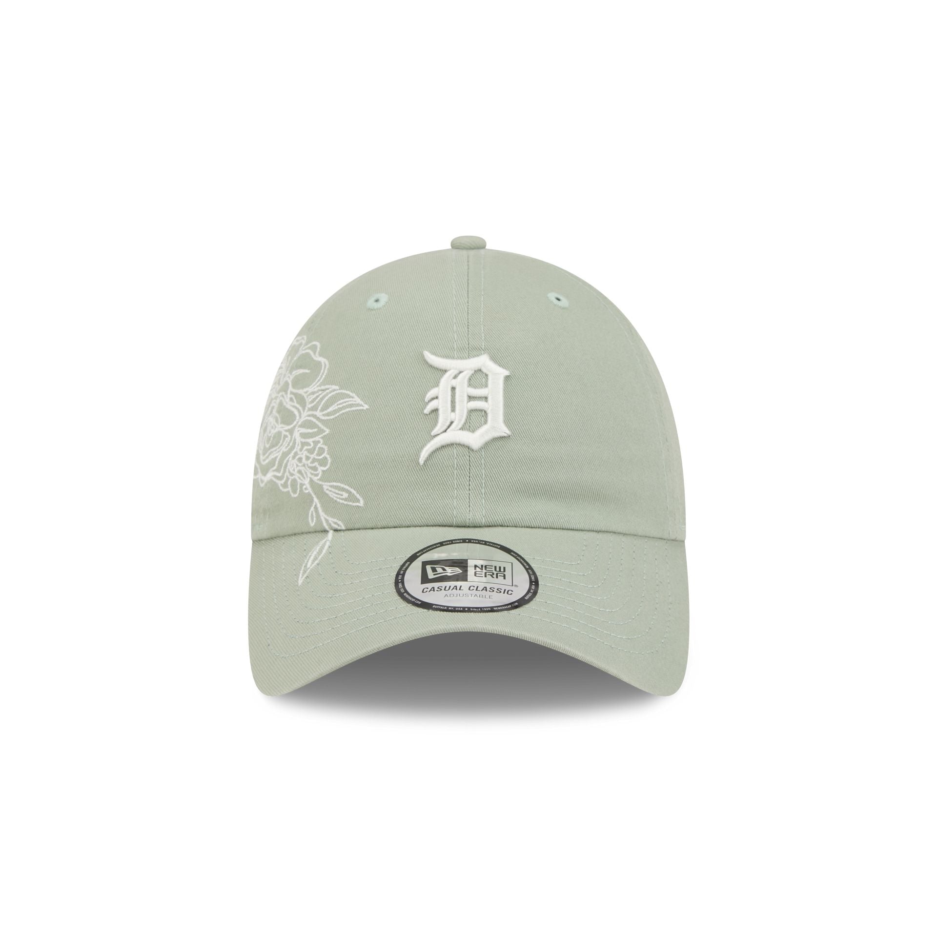Detroit Tigers Stitched Flowers Casual Classic Adjustable Hat