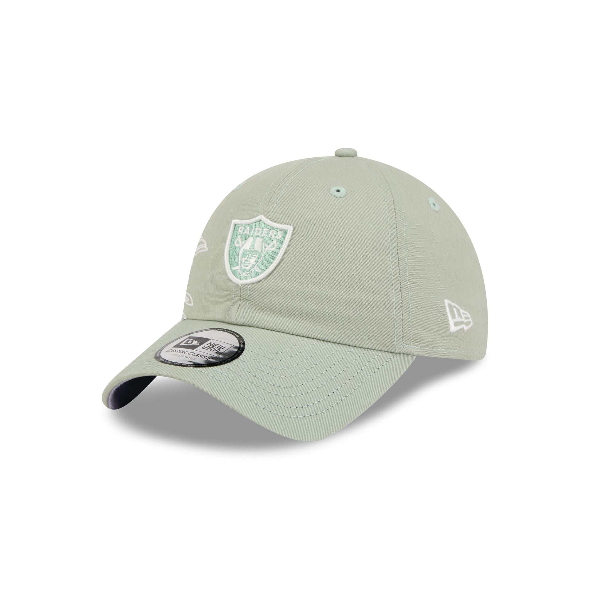 Las Vegas Raiders Stitched Flowers Casual Classic Adjustable Hat