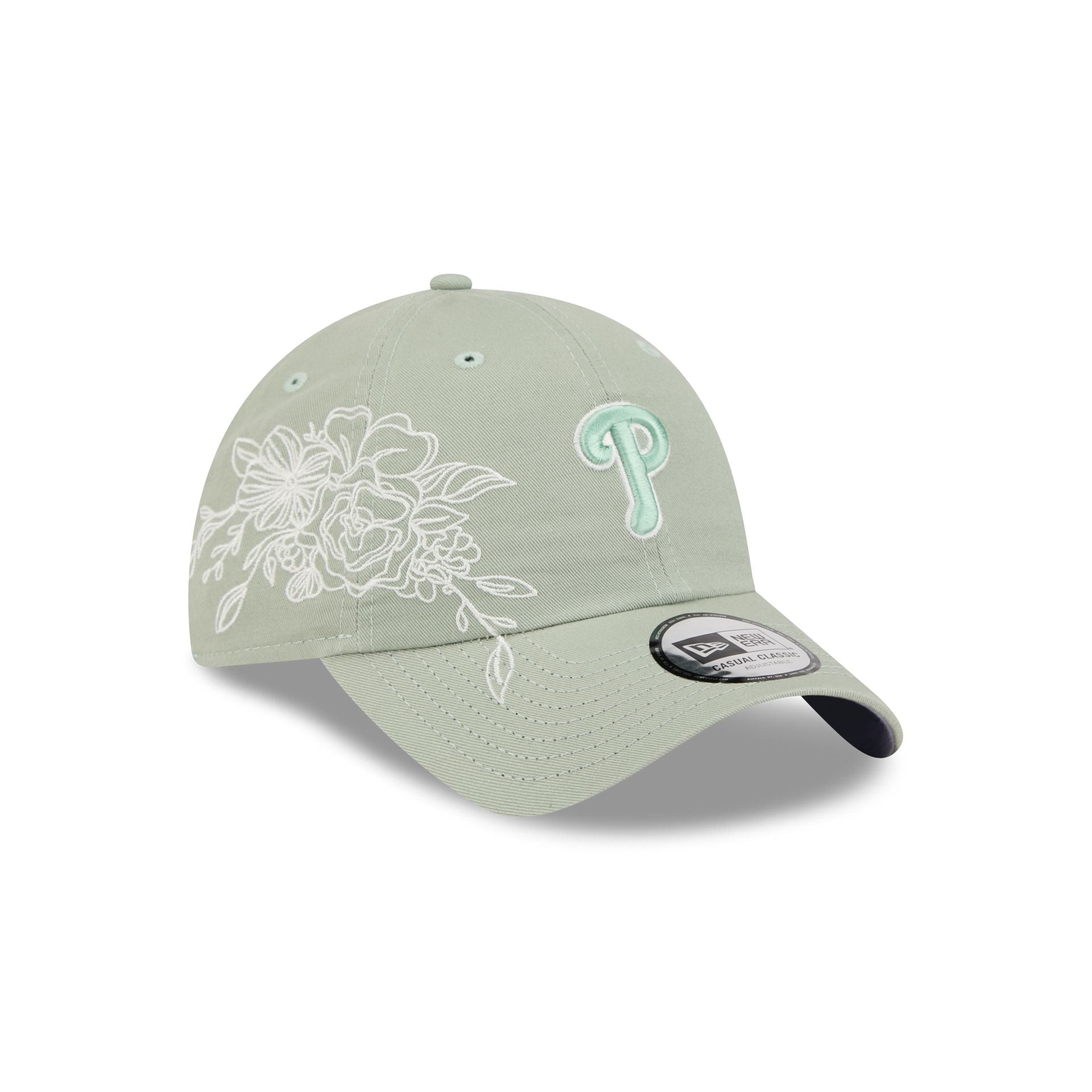Philadelphia Phillies Stitched Flowers Casual Classic Adjustable Hat