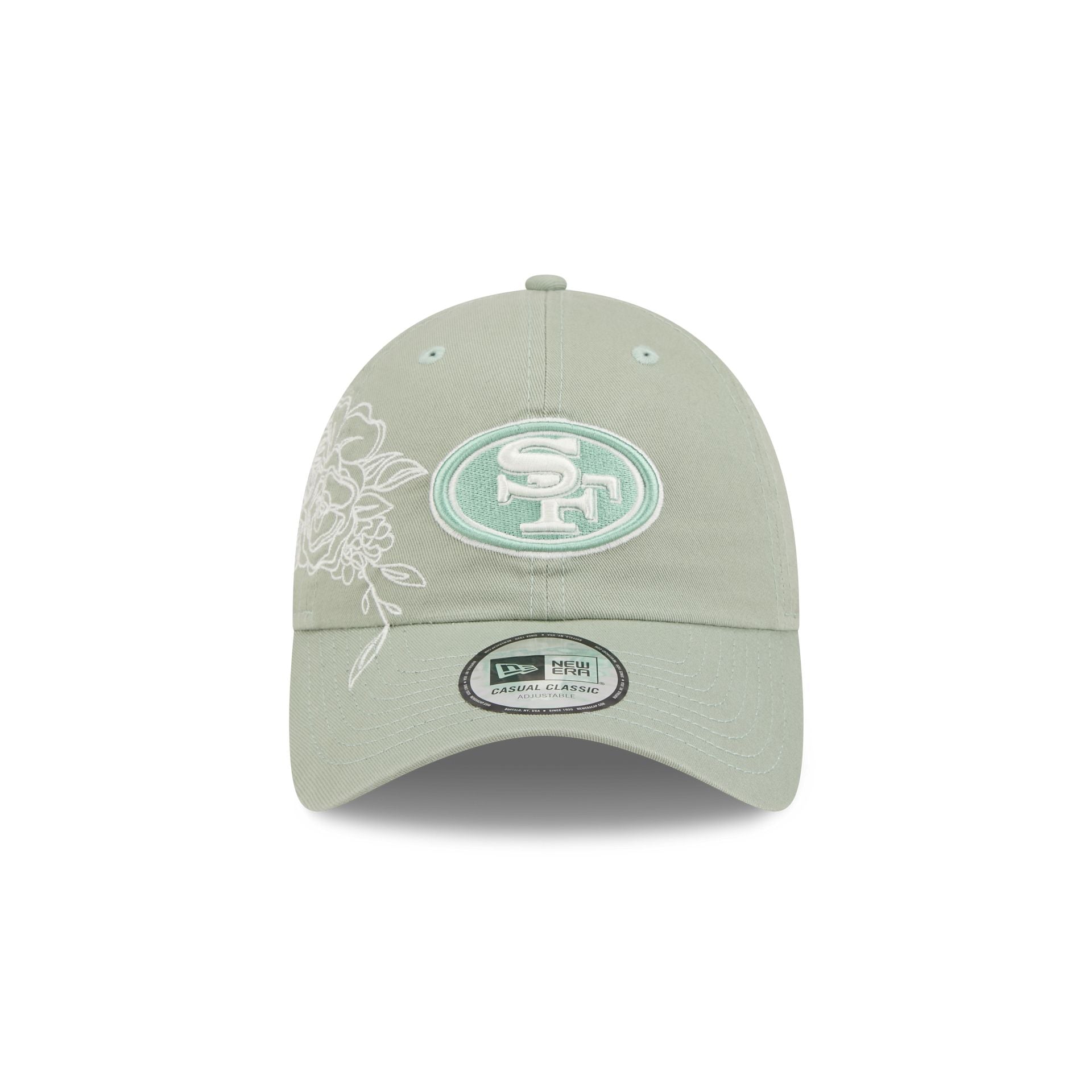 San Francisco 49ers Stitched Flowers Casual Classic Adjustable Hat