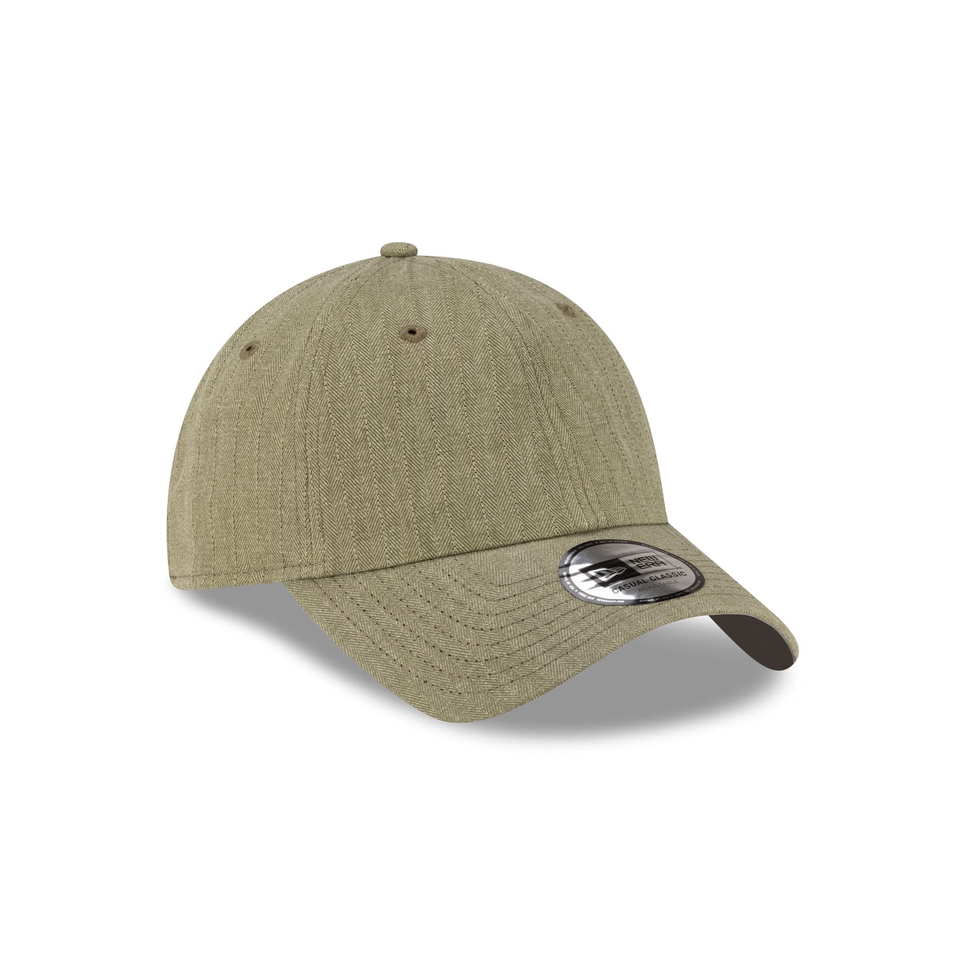 New Era Cap Herringbone New Olive Casual Classic Adjustable Hat