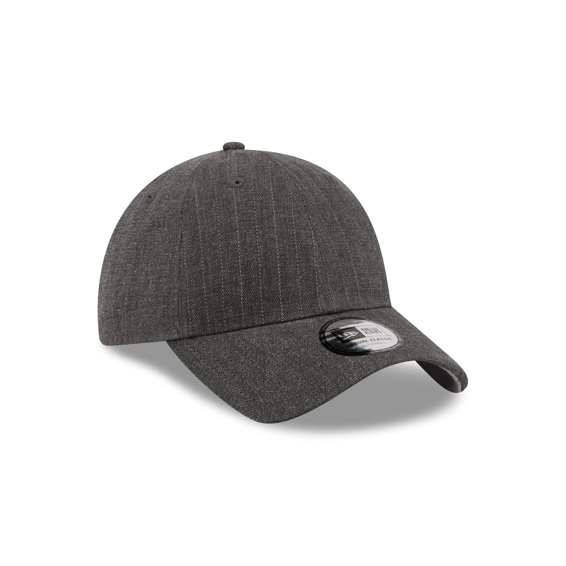 New Era Cap Herringbone Black Casual Classic Adjustable Hat