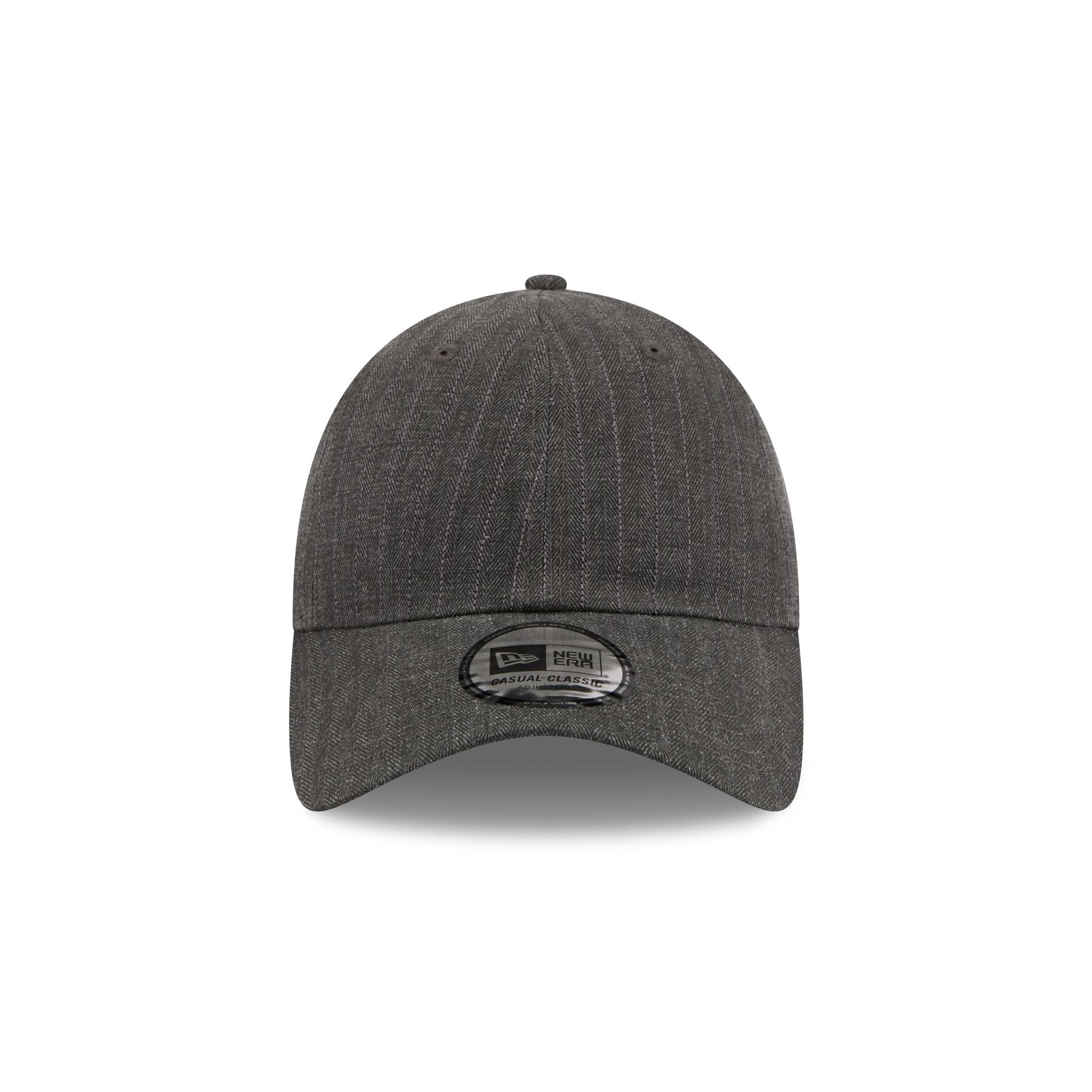 New Era Cap Herringbone Black Casual Classic Adjustable Hat