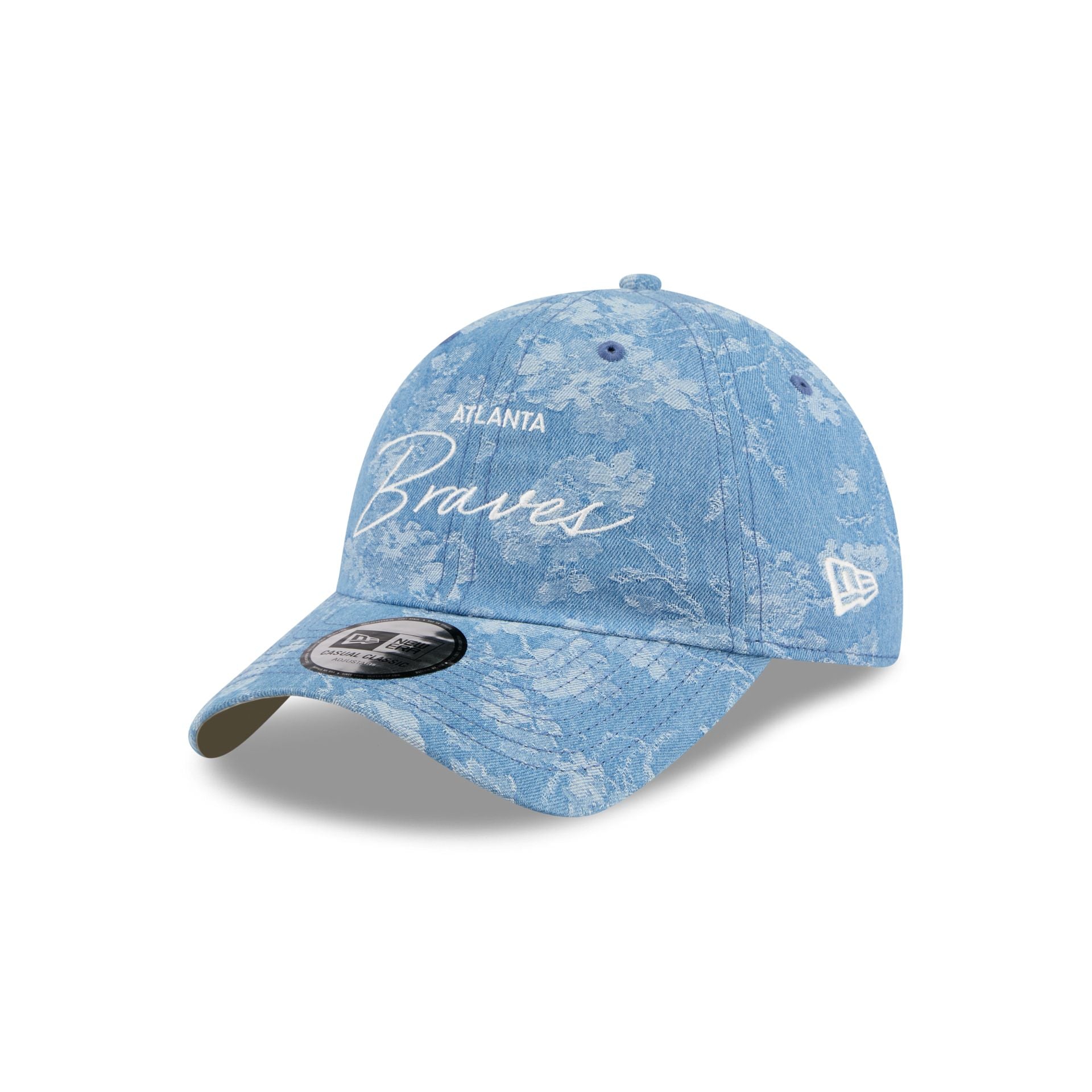 Atlanta Braves Blue Leaves Casual Classic Adjustable Hat