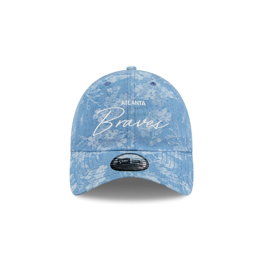 Atlanta Braves Blue Leaves Casual Classic Adjustable Hat