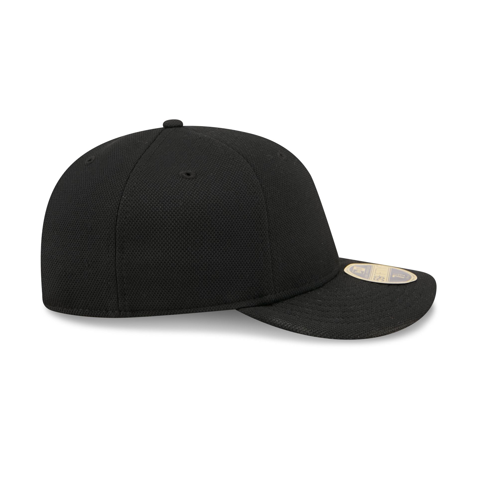 New Era Cap Black Cotton Low Profile 59FIFTY Fitted Hat