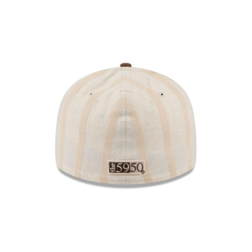 New Era Cap Striped Cotton Low Profile 59FIFTY Fitted Hat