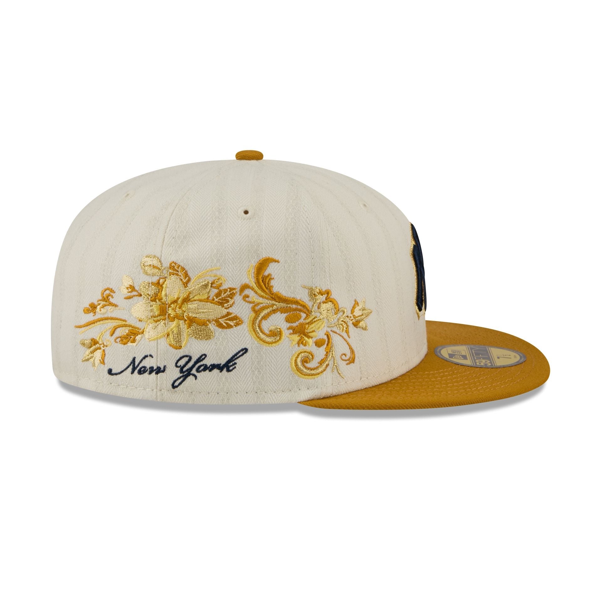 New York Yankees Chrome Herringbone 59FIFTY Fitted Hat
