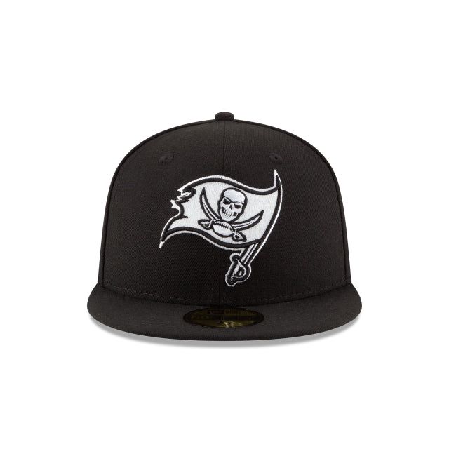 Tampa Bay Buccaneers Black & White 59FIFTY Fitted Hat