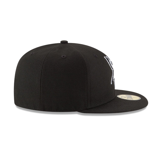 Minnesota Vikings Black & White 59FIFTY Fitted Hat