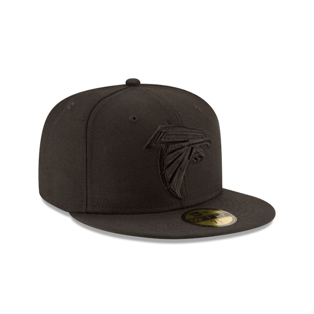 Atlanta Falcons Black On Black 59FIFTY Fitted Hat