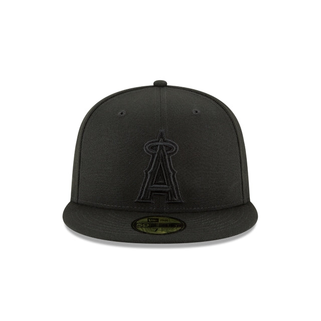 Los Angeles Angels Blackout Basic 59FIFTY Fitted Hat