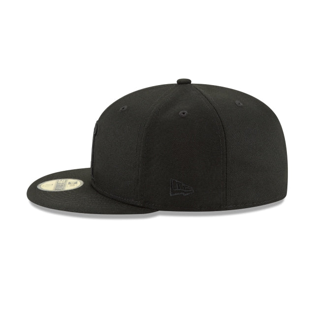 Los Angeles Angels Blackout Basic 59FIFTY Fitted Hat